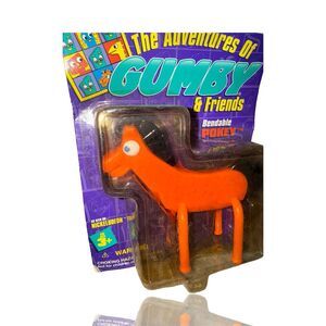The Adventures of Gumby & Friends Pokey Bendable Figure 1995 Vintage Toy